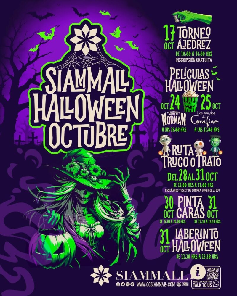 Halloween Face Painting at Siam Mall